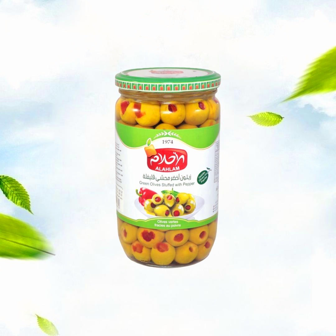 Green Olives With Red Pepper 1300g