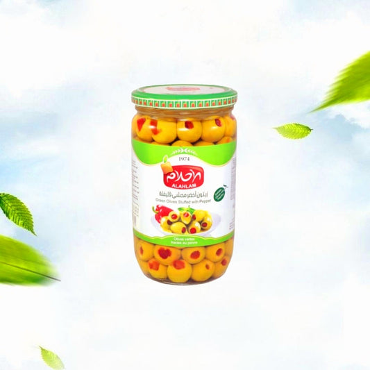 Green Olives With Red Pepper 700g